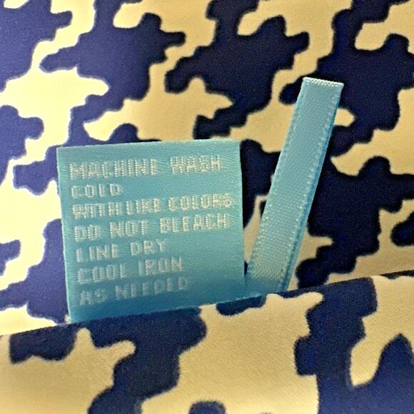 J. McLaughlin Reversible Halle Paisley Hounds Tooth‎ Pencil Skirt Size XS Soft - Picture 9 of 9